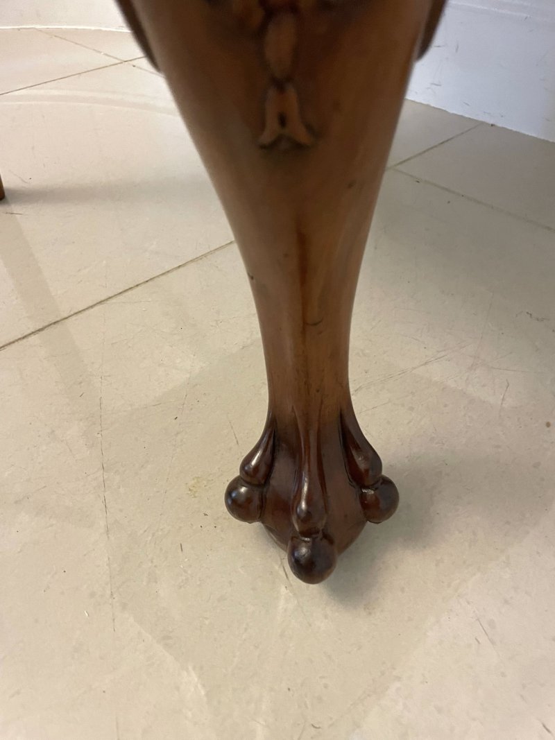 Outstanding Quality Set of 12 Antique Victorian Burr Walnut Dining Chairs - Image 22